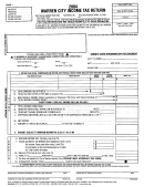 Warren City Income Tax Return 2004