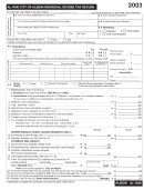 Form Al-1040 - City Of Albion Individual Income Tax Return - 2003