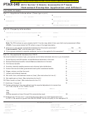 Fillable Form Ptax-340 - Senior Citizens Assessment Freeze Homestead Exemption Application And Affidavit - 2014 Printable pdf