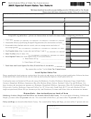 Form 21994 - Special Event Sales Tax Return North Dakota Office Of State Tax Commissioner - 2005