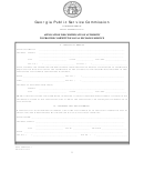 Gpsc Form 900-1 - Application For Certificate Of Authority To Provide Competitive Local Exchange Service