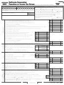 Form 100 - California Corporation Franchise Or Income Tax Return - 2002 Printable pdf