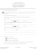 Form N-01 - Articles Of Incorporation Nonprofit Corporation