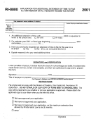 Form Ri-8800 - Application For Additional Extension Of Time To File R.i. Partnership Or R.i. Fiduciary Income Tax Return - 2001