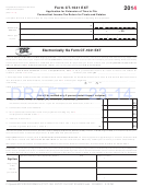 Form Ct-1041 Ext Draft With Instructions - Application For Extension Of Time To File Connecticut Income Tax Return For Trusts And Estates - 2014
