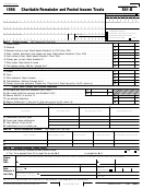 Form 541-b - Charitable Remainder And Pooled Income Trusts - 1998