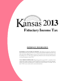 Form K-41 - Fiduciary Income Tax Instructions - 2013 Printable pdf