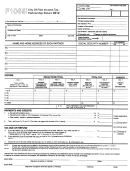 Form F 1065 - City Of Flint Income Tax - Partnership Return - 2012