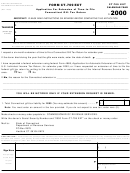 Form Ct-709 Ext - Application For Extension Of Time To File Connecticut Gift Tax Return - 2000