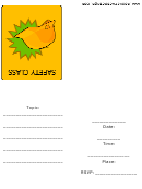 Safety Class Invitation Template