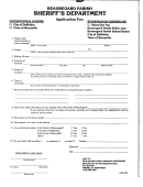 Application For Occupational License / Registration Certificate - Beauregard Parish