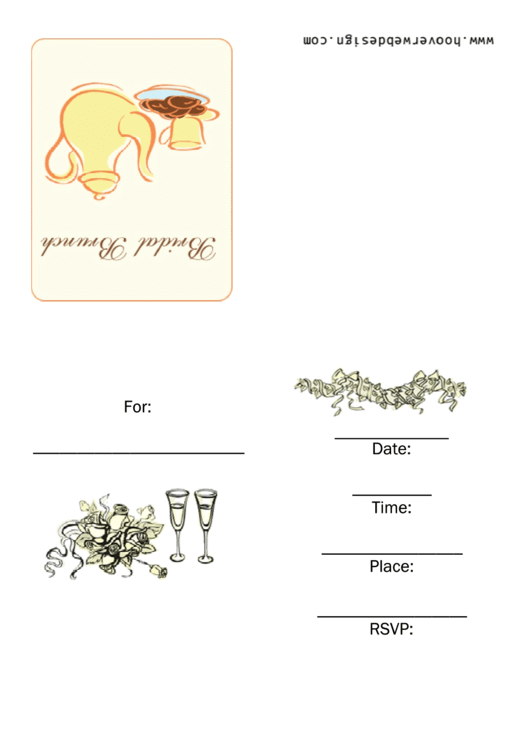 Bridal Brunch Invitation Template Printable pdf