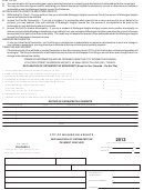 Form Mh-1040es - Declaration Of Estimated Tax Payment Voucher - 2013