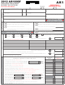 Form Ar1000f - Arkansas Individual Income Tax Return - 2012 Printable pdf