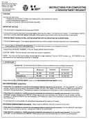Instructions For Completing A Reinvestment Request - Department Of The Treasury Printable pdf