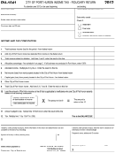 Form Ph-1041 - City Of Port Huron Income Tax - Fiduciary Return - 2012