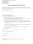 Program Coordinator Application Form