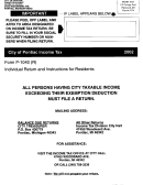 Form P-1040(R) - Individual Return And Instructions For Residents - 2002 Printable pdf
