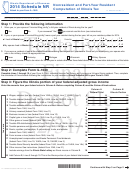 Form Il-1040 Draft - Schedule Nr - Nonresident And Part-year Resident Computation Of Illinois Tax - 2014