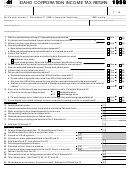 Form 41 - Idaho Corporation Income Tax Return - 1998