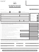 Delaware Form 400 - Fiduciary Income Tax Return - 2012