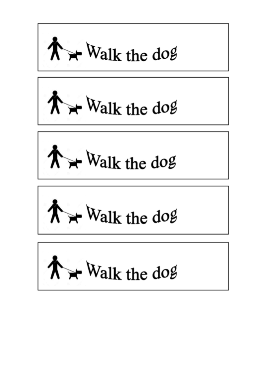 Walk The Dog - Gift Coupon Printable pdf
