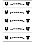 Go To A Movie Gift Coupon Template