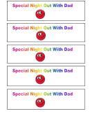Night Out With Dad Gift Coupon
