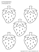 Strawberry Coloring Sheet