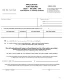 Application For Refund Jedd - Income Tax 2002