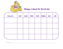 Kids Responsibility Chart - Rapunzel