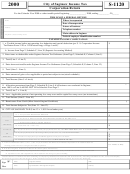Form S-1120 - City Of Saginaw Income Tax Corporation Return - 2000