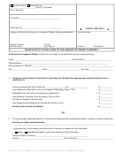 Fillable Form 28 - Objection To Calculation Of The Amount Of Exempt Earnings Printable pdf