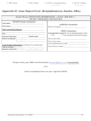 Hospitalization, Death, & Severe Respiratory Illness (sri) Case Report Form