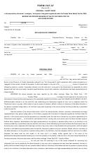 Form Vat-37 - Personal / Surety Bond Printable pdf