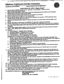 Instructions For Form Oes-1 - Status Report - Oklahoma Employment Security Commission
