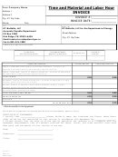 Time And Material And Labor Hour Invoice Template - 2014