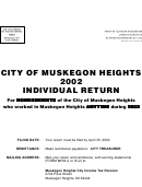 City Of Muskegon Heights 2002 Individual Return Instructions Printable pdf