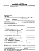 Business License Application - The City Of Paducah - 2003