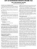 Instructions For Form Mh-1065 - Partnership Return - 2002