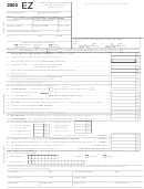 Form 200-03 Ez - Delaware Individual Resident Income Tax Return - 2002