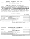Annual Fayette Country Resident Individual License Tax Return