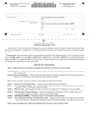 Request For Change - Delaware Division Of Revenue Printable pdf