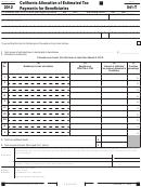 Form 541-t - California Allocation Of Estimated Tax Payments For Beneficiaries - 2012