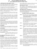 City Of Detroit Income Tax 2003 Corporation Return Instructions