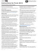 Instructions For Form 8910 - Alternative Motor Vehicle Credit - 2016 Printable pdf