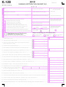 Form K-120 - Kansas Corporation Income Tax - 2012