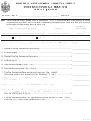 Pine Tree Development Zone Tax Credit Worksheet For Tax Year 2015 - Maine Department Of Revenue