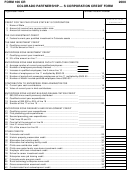 Form 106 Cr - Colorado Partnership - S Corporation Credit Form - 2000