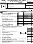 Form 990-t - Exempt Organization Business Income Tax Return - 2011